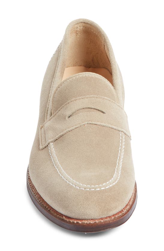 Shop Alden Shoe Company Alden Milkshake Penny Loafer In Tan