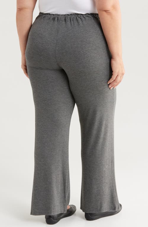 Shop 24seven Comfort Apparel Comfortable Stretch Pants In Smoke