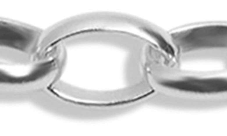 Shop Argento Vivo Sterling Silver Oval Chain Bracelet In Silver