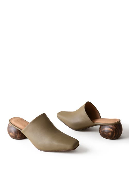 Huma Blanco Mina Mule In Olive
