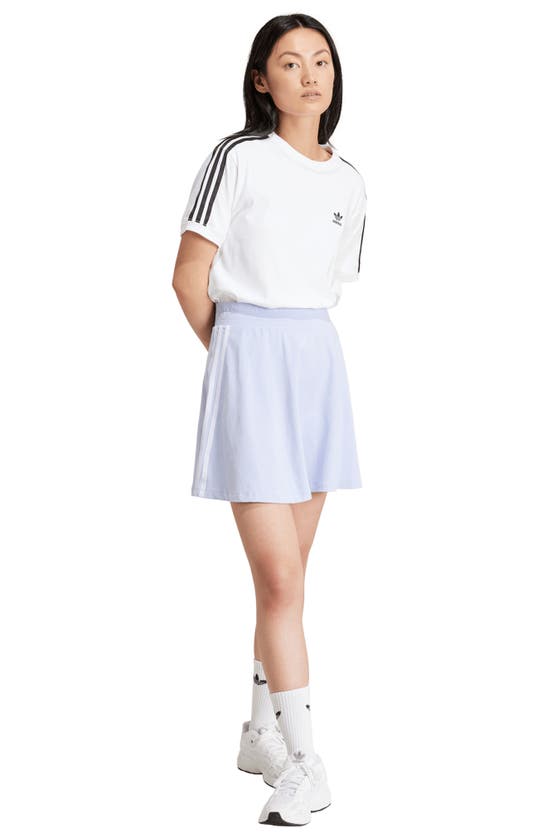 Shop Adidas Originals 3-stripes Skater Skirt In Violet Tone