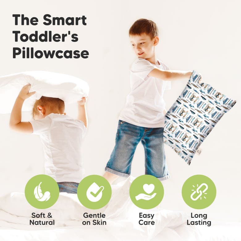 Keababies Printed Toddler Pillowcase 13x18" In Vroom