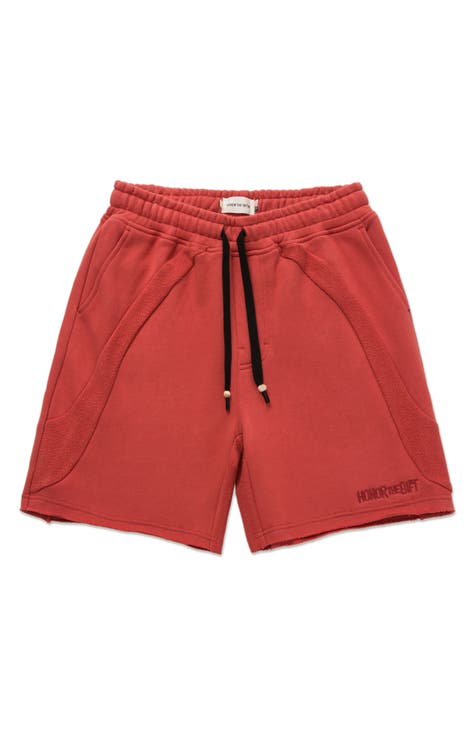 Fashion Casual Plain Red Short For Men And Women