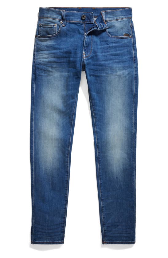 G-star Raw D-staq 3d Slim Fit Jeans In Medium Indigo Aged