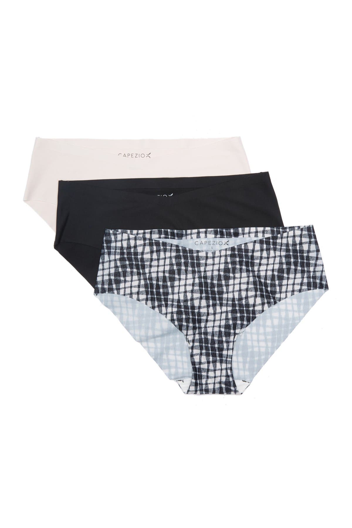 Studio By Capezio Seamless Hipster Panties In Wave Plaid