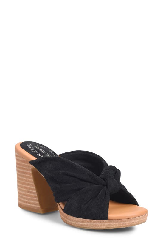 Shop Kork-ease Haya Slide Sandal In Black Suede