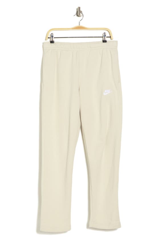 Shop Nike Sportswear Club Fleece Sweatpants In Light Bone/ White