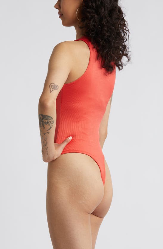 Shop Bp. Butter Tank Bodysuit In Red Cayenne