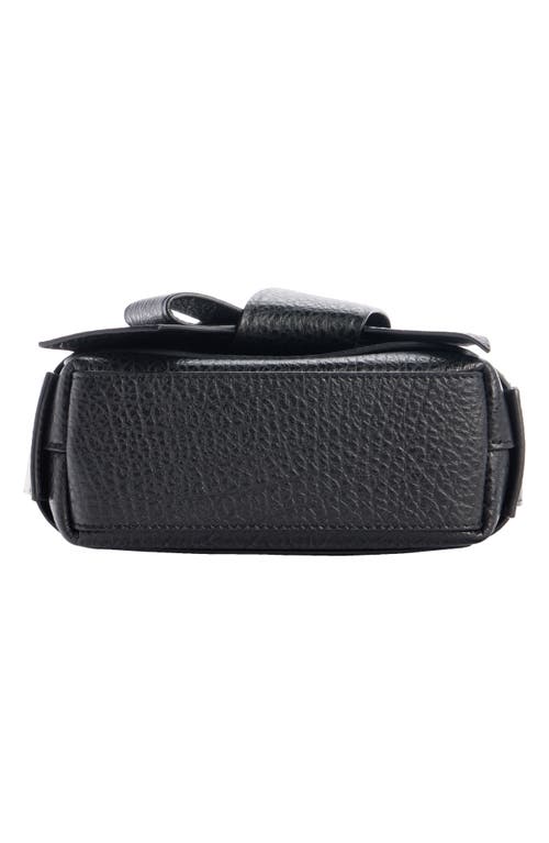 Shop Acne Studios Small Musubi Chain Strap Shoulder Bag In Black