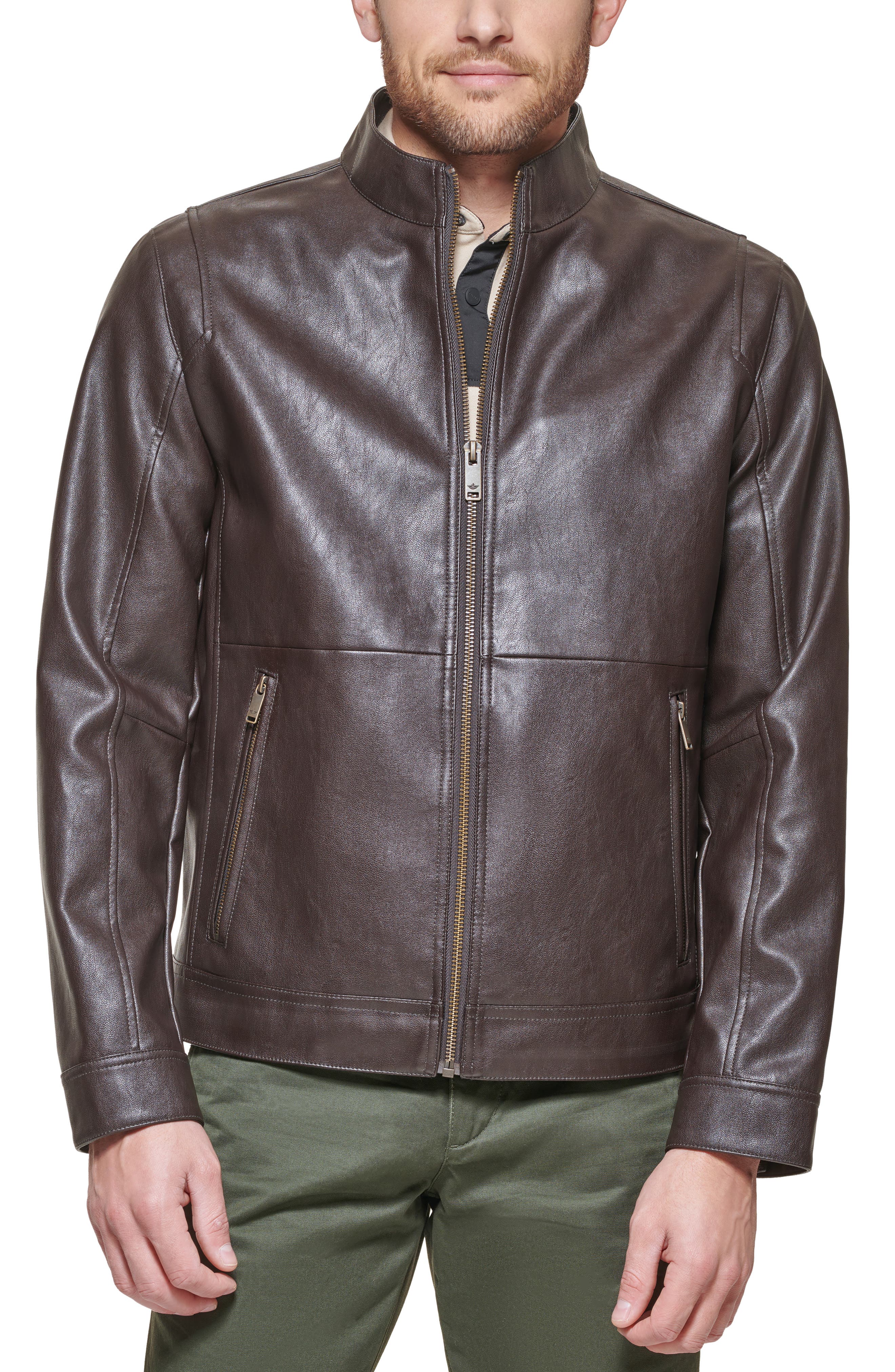 michael kors leather jacket nordstrom rack