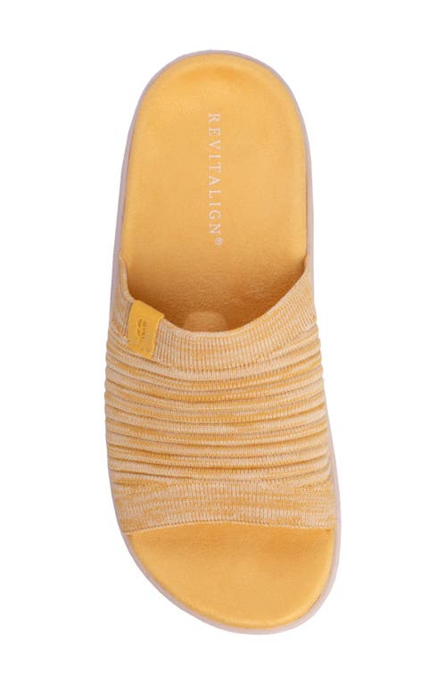 Shop Revitalign Vanessa Slide Sandal In Yellow