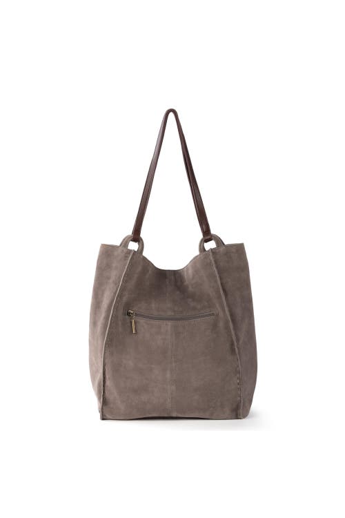 The Sak Los Feliz Tall Tote Bag In Mushroom Suede