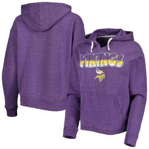 Women's '47 Oatmeal Minnesota Vikings Harper Pullover Hoodie