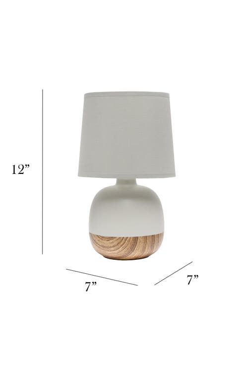 Shop Lalia Home Midcent Table Lamp In Light Wood/light Gray