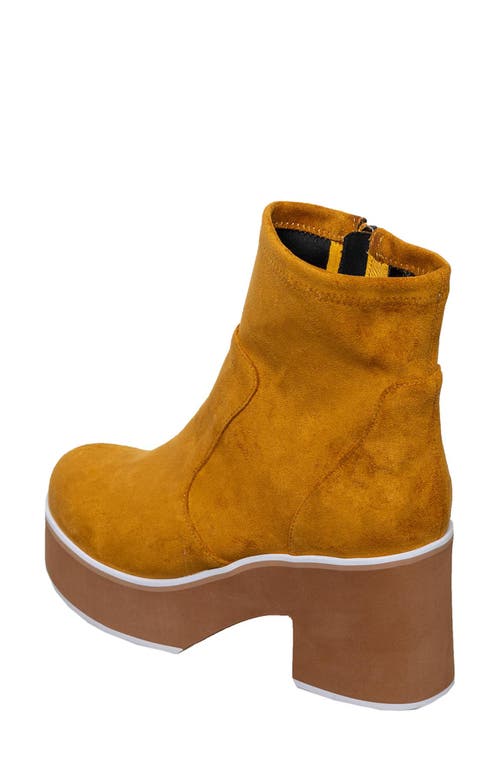 Antelope Idella Platform Boot In Mustard