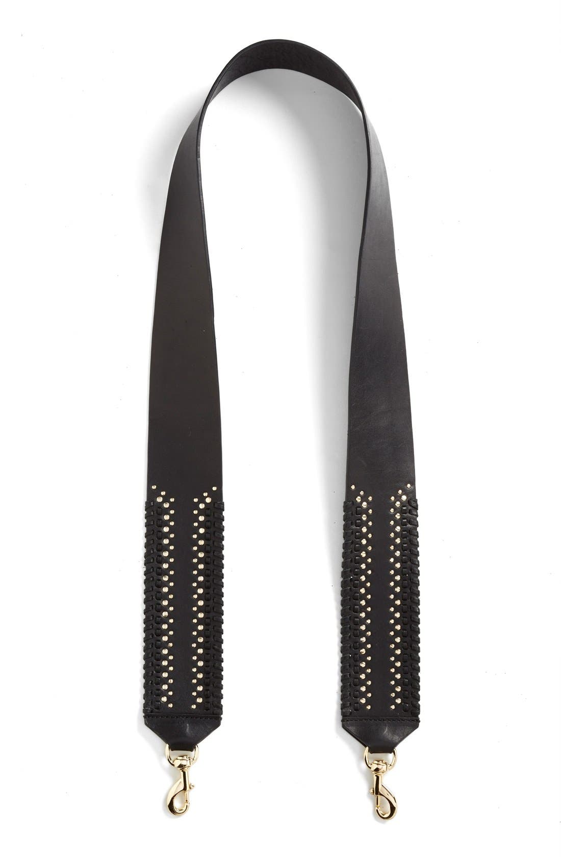 Rebecca Minkoff Whipstitch Stud Guitar Bag Strap Nordstrom