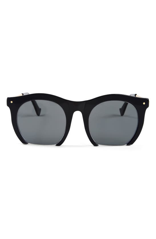 Grey Ant Black & Gold 'the Foundry' Sunglasses In Black/ Gold