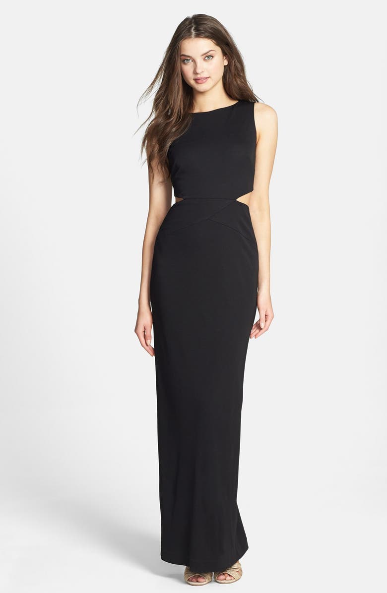Nicole Miller Cutout Stretch Jersey Gown | Nordstrom