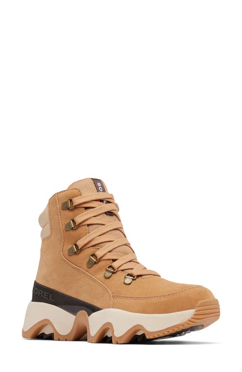 Shop Sorel Kinetic Impact Conquest Plus Waterproof Sneaker Boot In Tawny Buff/ceramic