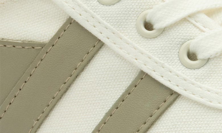 Shop Gola Badminton Sneaker In Off White/ Feather Grey/ Gum