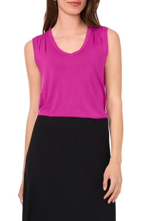 Shop Halogenr Halogen(r) Pintuck Tank In Vivid Plum Purple