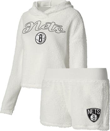 Concepts Sport Women's Black Brooklyn Nets Hoodie & Pants Sleep Set