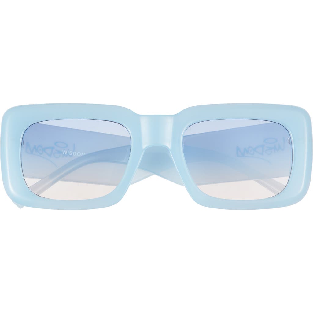 Wisdom Frame 1 52mm Square Sunglasses In Powder Blue