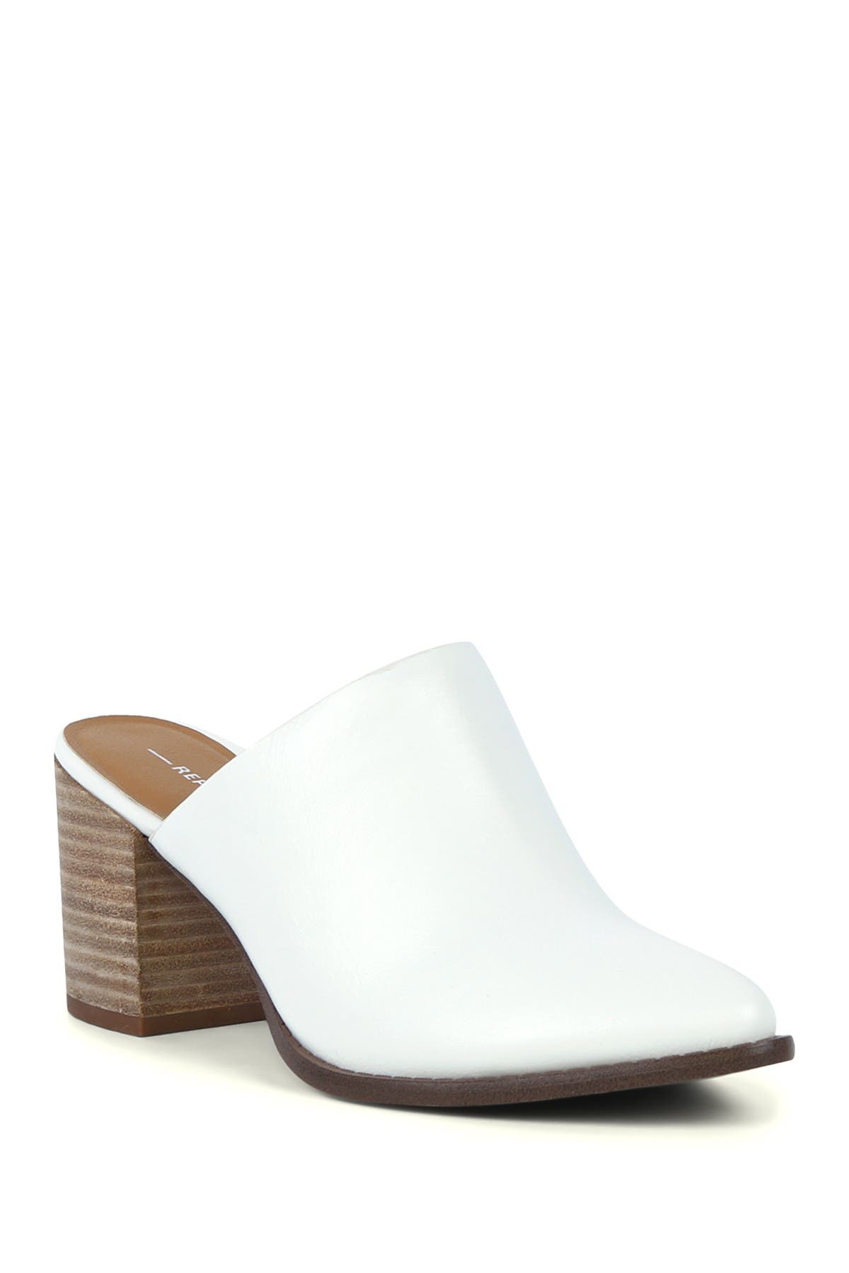 report tisha block heel mule