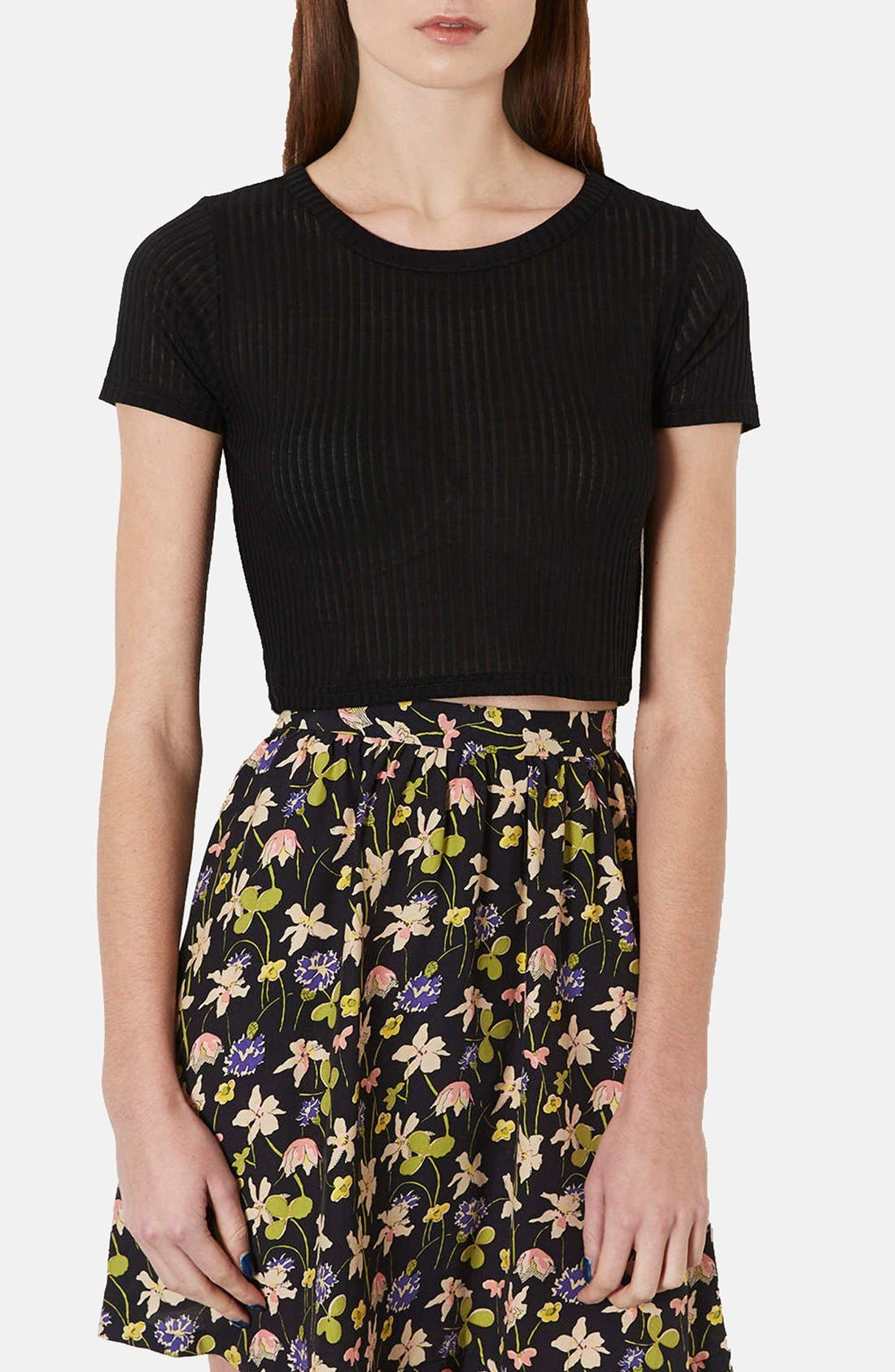 Ribbed Crop Tee Nordstrom