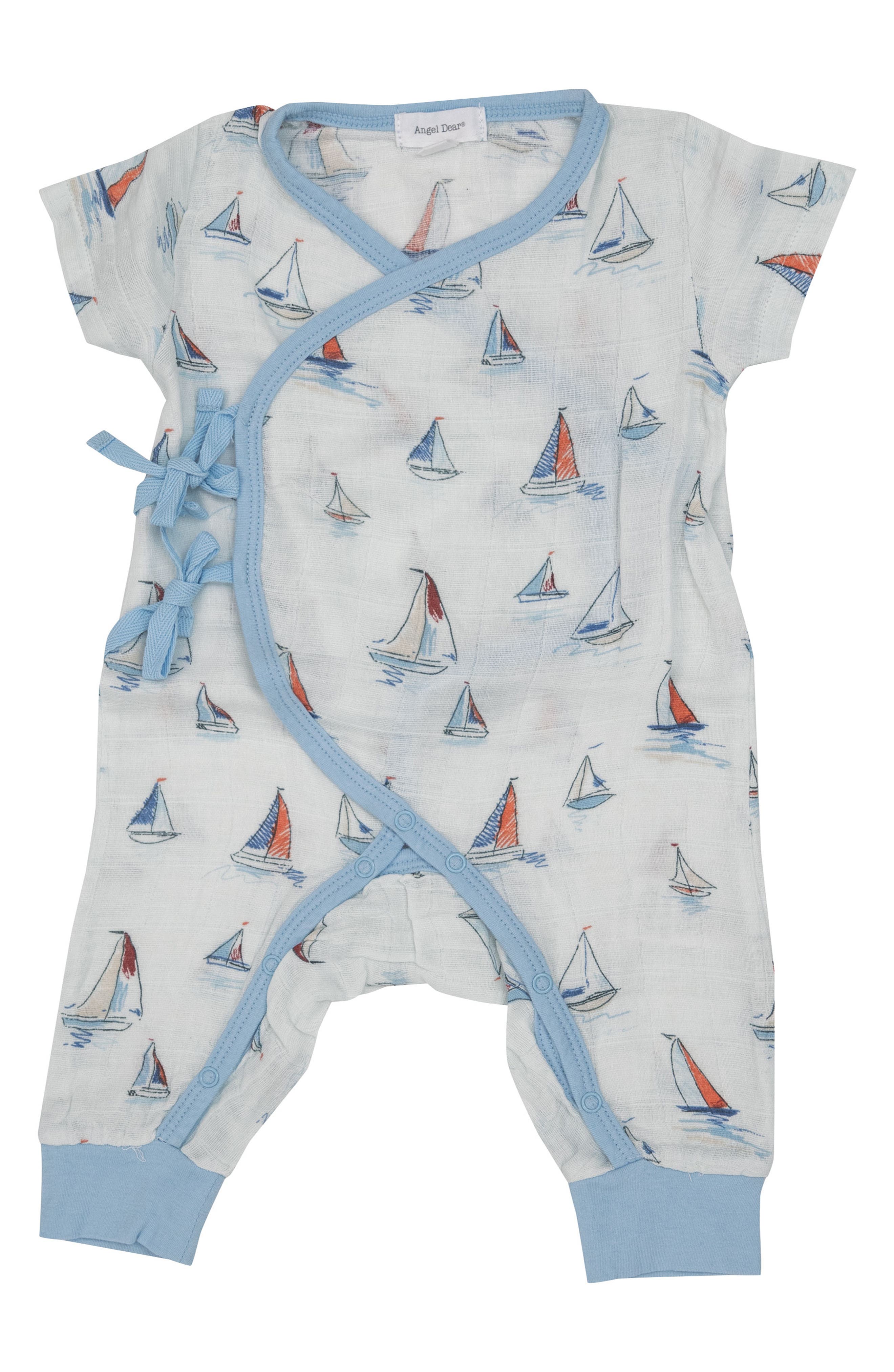 Angel Dear Bubbly Sailboats Pink Ruffle Bodysuit Dress 1323-S26-BSP 5302