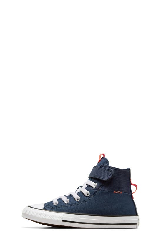 Shop Converse Kids' Chuck Taylor® All Star® 1v High Top Sneaker In Navy/ Pale Magma/ White
