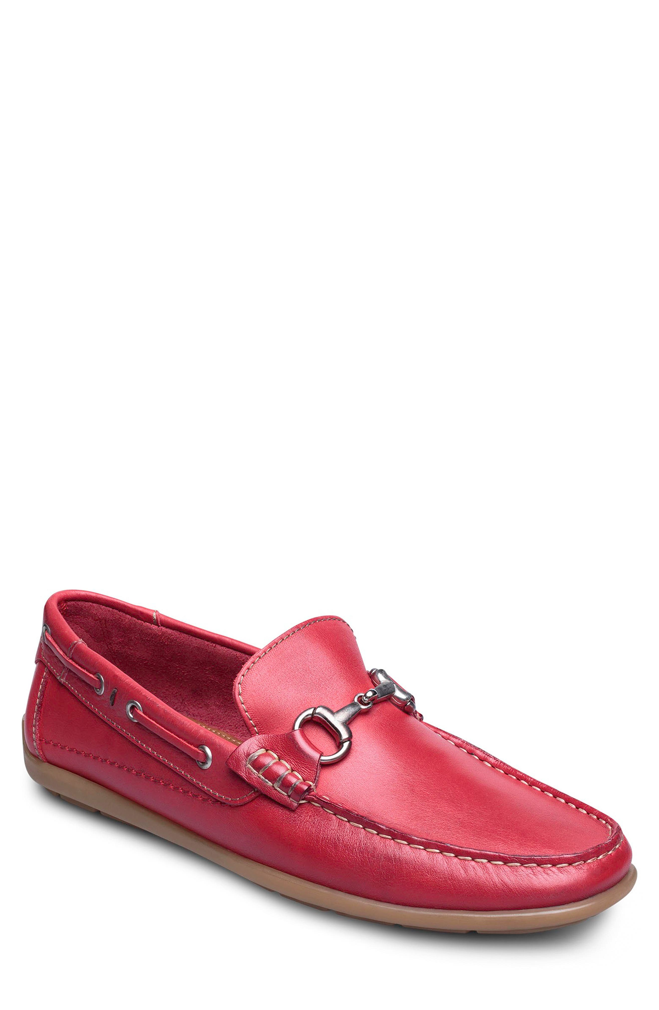 red loafer shoes