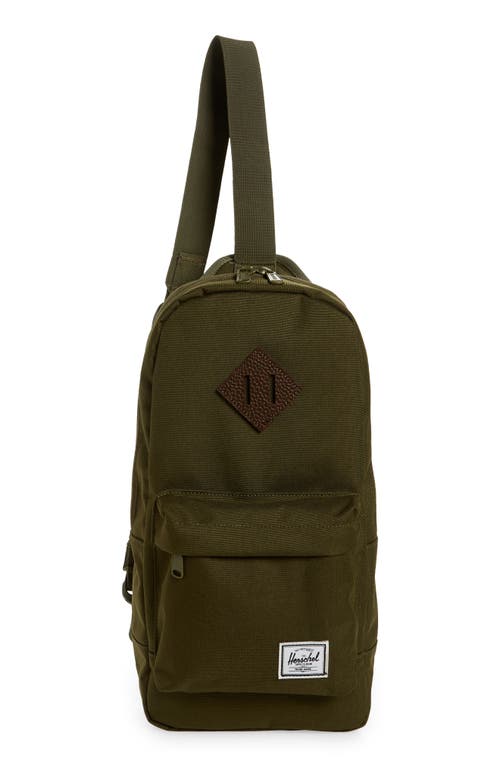 Herschel Supply Co. Heritage Sling Pack in Ivy Green/Chicory Coffee