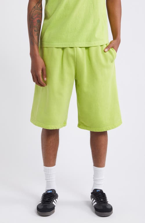 Fleece Shorts in Lime
