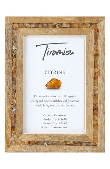 Tiramisu Gemstone Picture Frame In Yellow Beige