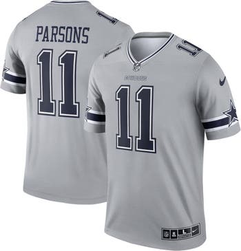 Nike Men's Nike Micah Parsons Gray Dallas Cowboys Inverted Legend Player  Jersey