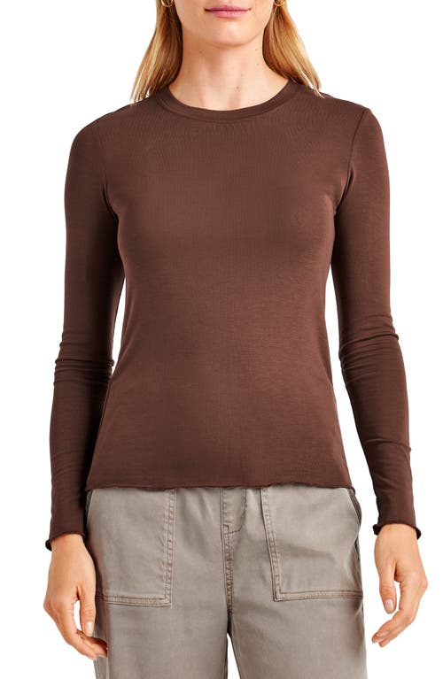 Shop Splendid Long Sleeve T-shirt In Spice