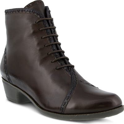 Spring Step Jaru Lace-Up Bootie, Brown