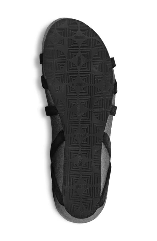 Shop Munro Tarifa Strappy Wedge Sandal In Black Stardust