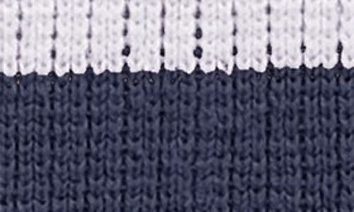 Butterscotch Blankees 'classic Monogram' Personalized Stroller Blanket In White/navy