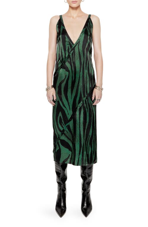 Rebecca Minkoff Camilla Midi Dress Watercolor Zebra at Nordstrom,