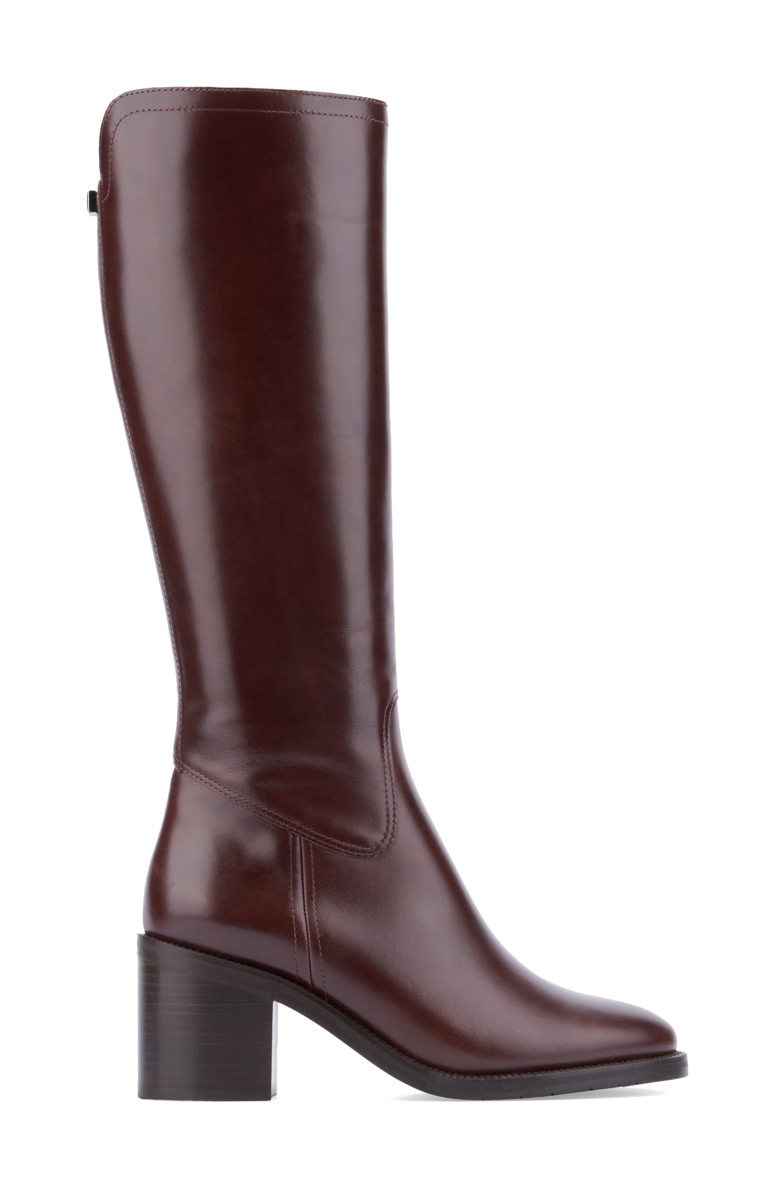 Aquatalia Josephina Knee High Boot in Chocolate Smart Closet