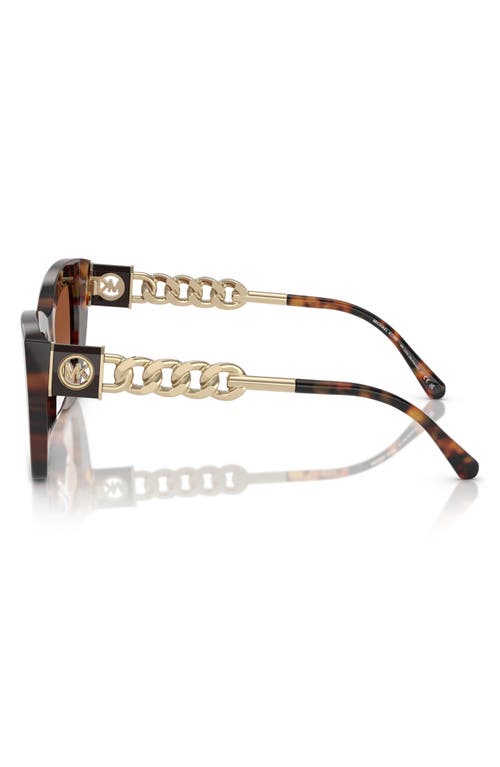 Michael Kors 52mm Butterfly Sunglasses In Brown Grad