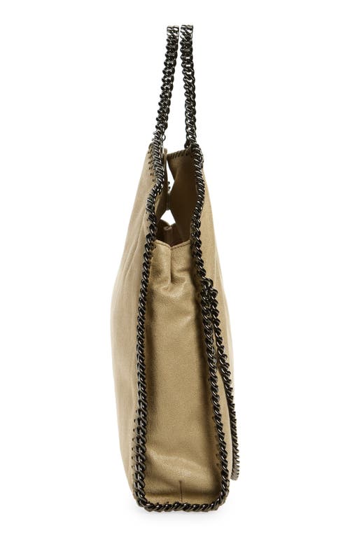 Shop Stella Mccartney Falabella Faux Leather Tote In 2902 - Light Khaki