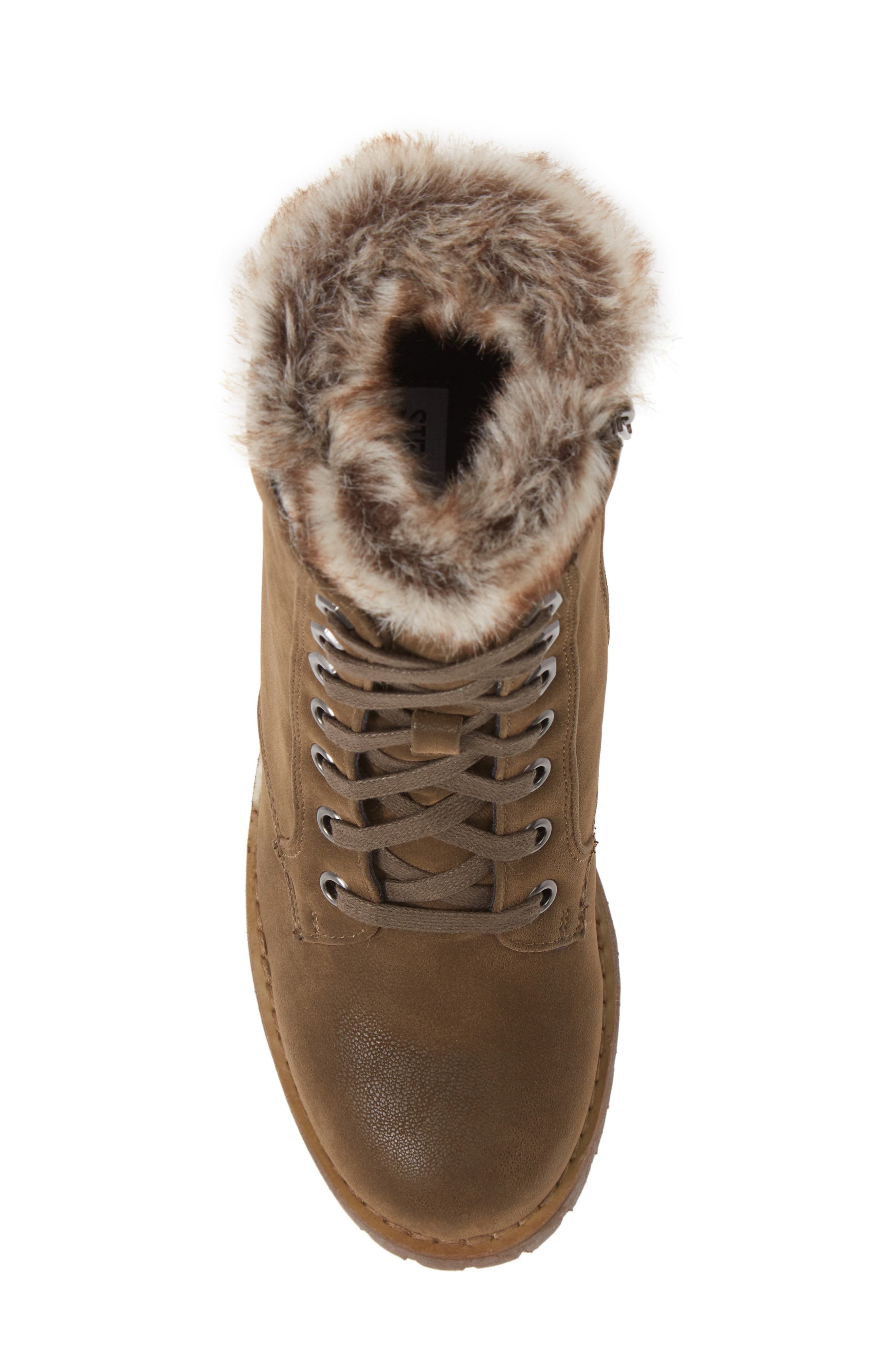 Steve Madden Comfort Faux Fur Trim Bootie Nordstrom Rack