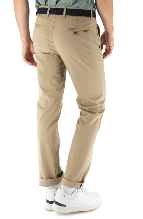 Shop Devil-dog Dungarees Maneuver Slim Straight Leg Performance Twill Pants In Medium Beige/khaki