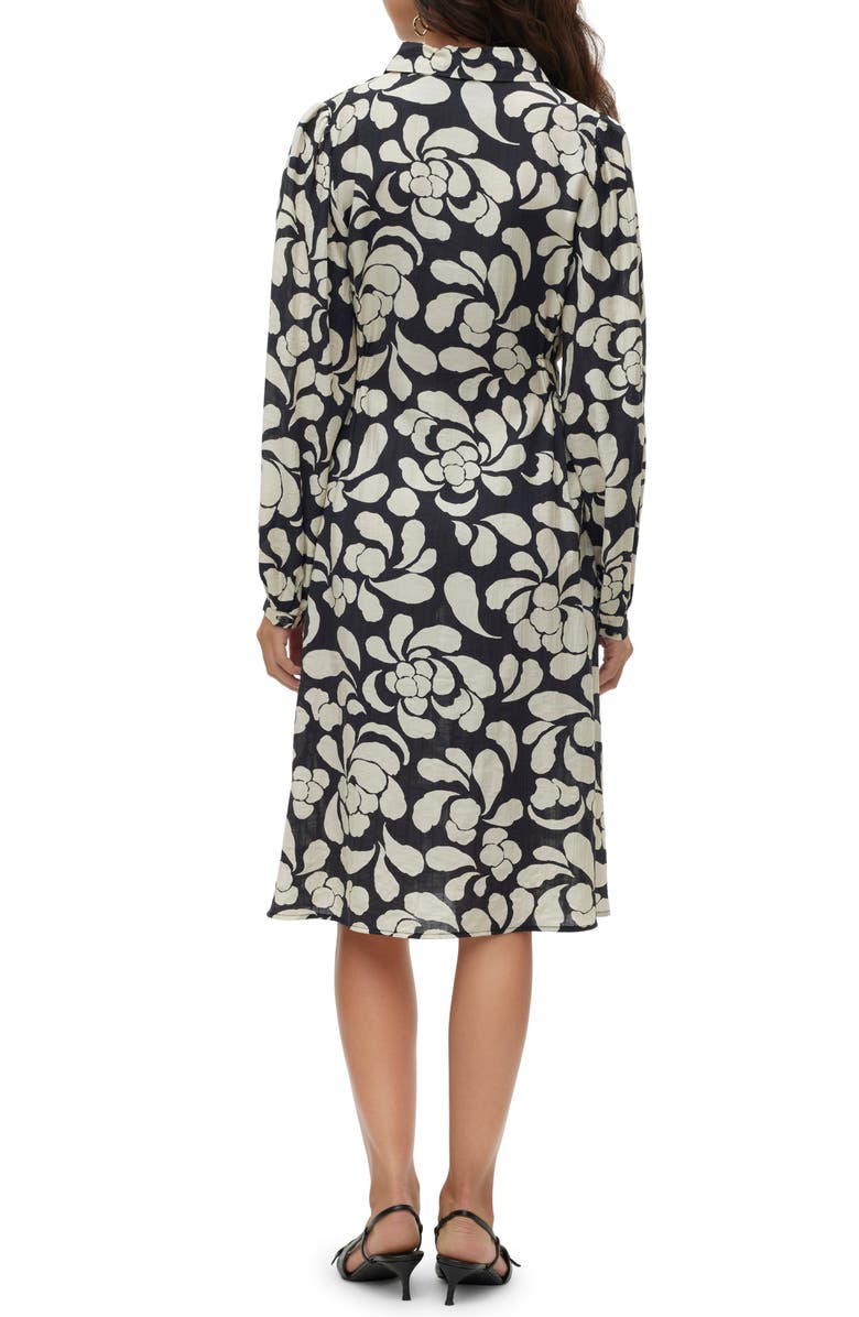 VERO MODA Gaja Floral Long Sleeve Shirtdress | Nordstrom