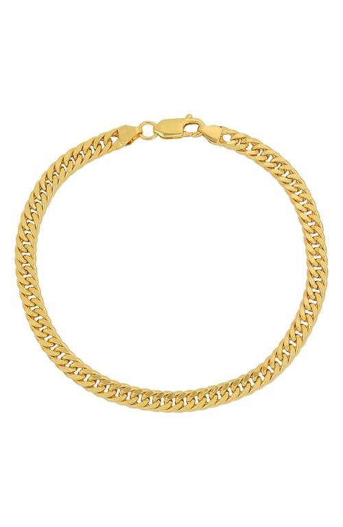 Bony Levy Men's Cuban Chain Bracelet in 14K Yellow Gold at Nordstrom, Size 8