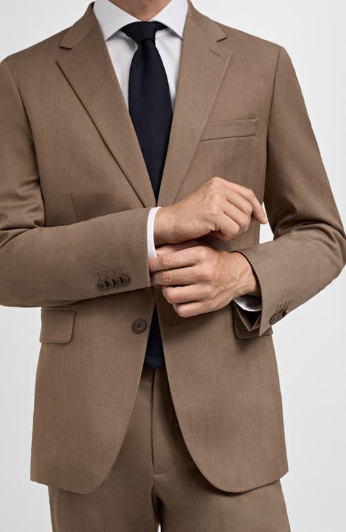 Shop Mango Slim Fit Stretch Sport Coat In Beige