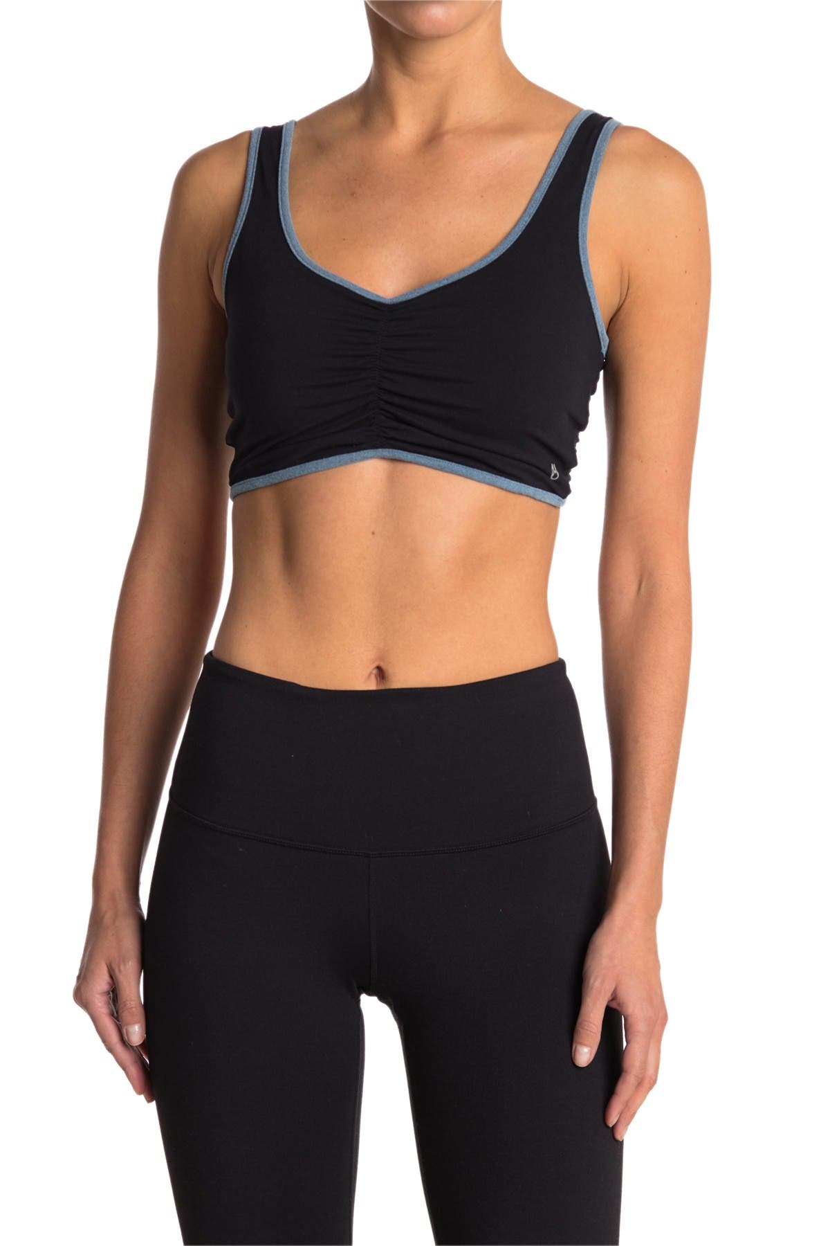 ruched sports bra